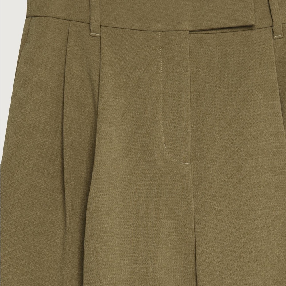 🚨NWT🚨OAK + FORT Olive Green Wide Leg Trousers
